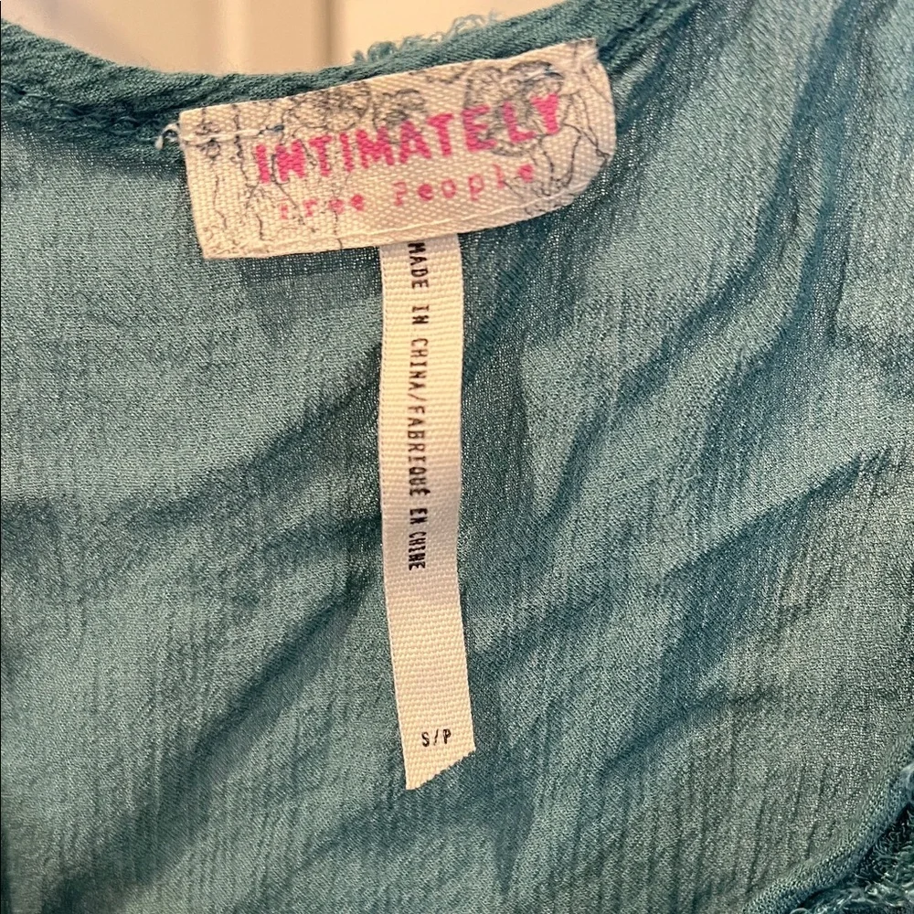 Free People Teal Tank Top - Picture 2 of 4